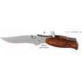Sabre Series Wood Handle Knife w/ Flashlight